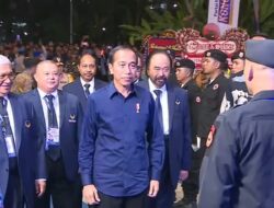 Ketika Kader Nasdem Teriak Nama Anies Pada Jokowi Tiba Di Kongres Nasdem